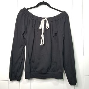 NEW!! Off the shoulder sweater top with cutouts